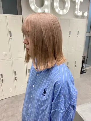 ショート カラー ウルフ🐺/ボブ ハイトーン🌈/増田のヘアスタイル