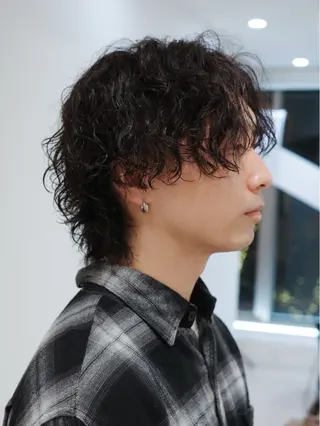 ミディアム パーマ メンズヘア/レイヤー /ボブ山内春輝のヘアスタイル