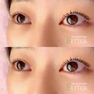 マツエク・マツパ BETTISH🩵 SERIのマツエク・マツパデザイン