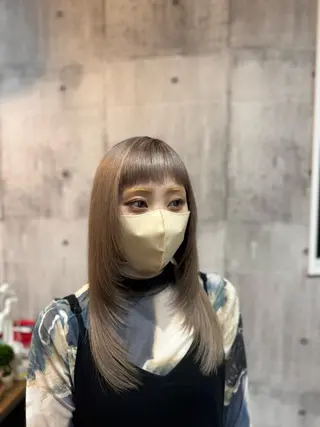 セミロング 矢野 夢果のヘアスタイル