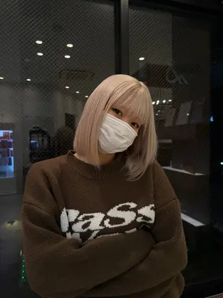 ショート カラー 堀江/韓国・透明感 カラー/みずき🐩のヘアスタイル