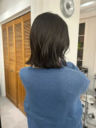 ミディアム カラー レイヤーボブ/ 艶カラー/サナ🌼のヘアスタイル