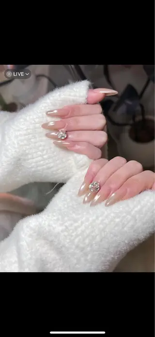 ネイル Venusパラジェル 長さだし専門店のネイルデザイン