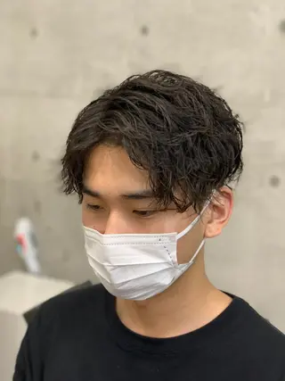 ショート パーマ メンズ クセを最大限に活かす メンズパーマ奈良大祐のヘアスタイル