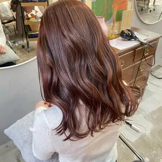 セミロング カラー パーマ ヘアアレンジ メンズ キッズ ネイル マツエク・マツパ アイブロウ chapter問屋町 💘小室明華のヘアスタイル