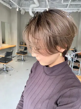 ショート カラー yuga/ パーマのヘアスタイル