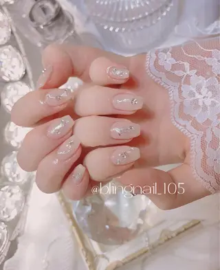 ネイル 23時まで❤︎韓国、 ワンホンネイルのネイルデザイン