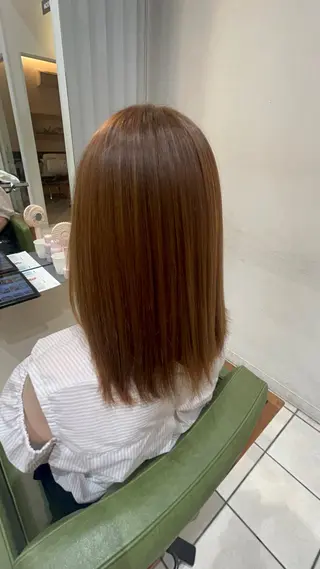 セミロング パーマ 中村 彩奈のヘアスタイル