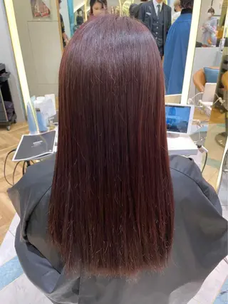 セミロング ♥️透明感×抜け感 ベージュ/佑珠♥️のヘアスタイル