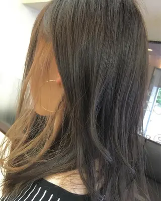 ミディアム カラー 萌花　moeka /韓国/レイヤーのヘアスタイル