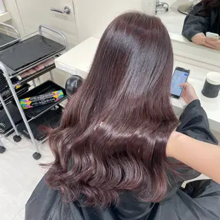 ロング 🎀🫧透明感 ピンクラベンダー💟のヘアスタイル