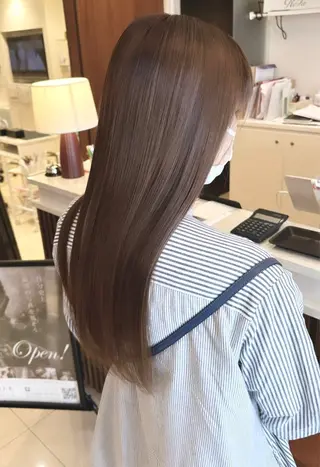 ロング カラー 河口 勝博のヘアスタイル