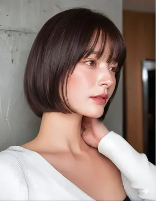 ショート ⭐️韓国髪質改善 レイヤー⭐️亀山努のヘアスタイル