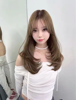 ロング カラー ヘアアレンジ 韓国ヘア/髪質改善 TAKAHIROのヘアスタイル