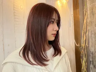 ミディアム カラー uchiyama kenのヘアスタイル