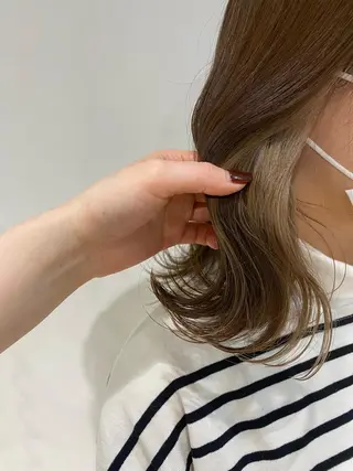 ミディアム GO TODAY SHAiRE SALON 原宿Stella店所属・𓍯柔らかhair 𓍯 yukinoのヘアスタイル