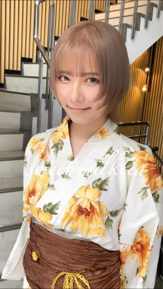 ショート カラー Selenehair 三条本店のヘアスタイル