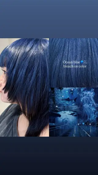 セミロング カラー 伊藤 粹 /浦和のヘアスタイル