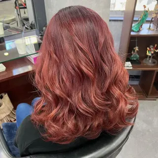 セミロング カラー シールエクステ特化 ハイトーン、NANAのヘアスタイル