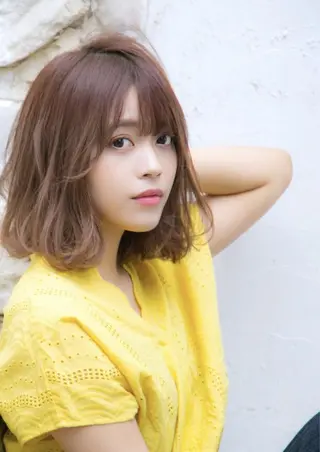 ミディアム 代表山口ひな 髪質改善のプロのヘアスタイル