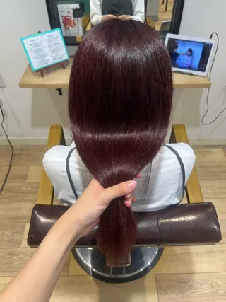 ロング カラー 地毛風ストレート ミニボブ🌷江梨🍎のヘアスタイル