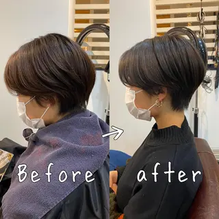 ショート カラー [店長]加地 峻のヘアスタイル