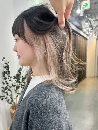 カラー hinata/ ハイトーンカラー🪽のヘアスタイル