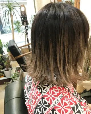 ミディアム カラー MIRUCO by KURAKU所属・マキシ ヤスアキのヘアスタイル