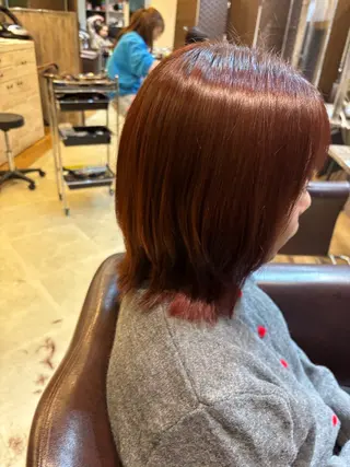 ミディアム ヒグチ ハルナのヘアスタイル