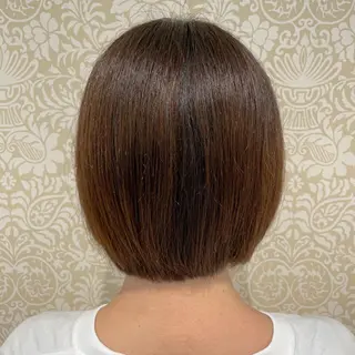 ショート パーマ 髪質改善カラー💎 オオネヨシナリのヘアスタイル