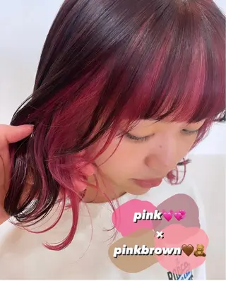 ミディアム Wカラー🎀/ 韓国風/TOMOMIのヘアスタイル