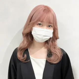 ミディアム カラー 💖暖色・ハイトーン 🐈みおり💖のヘアスタイル