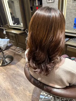 セミロング パーマ Cloe仙台🍒ྀི ツルイヒナタのヘアスタイル