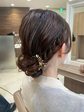 ミディアム ヘアアレンジ 韓国ヘアメイク🎀/ 縮毛矯正✨山本媛香のヘアスタイル