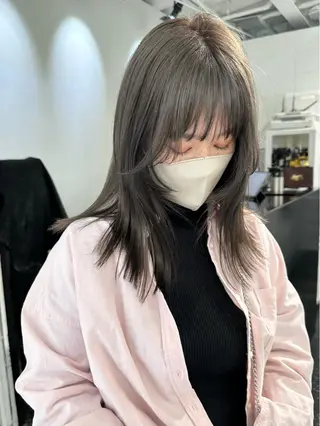 ミディアム カラー レイヤーカット/艶髪 ✨💭KIRARIのヘアスタイル