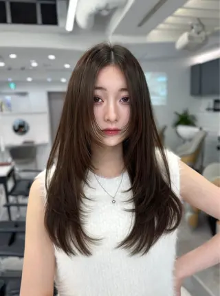 セミロング 映える顔まわり/前髪 特化 💗 ユキマのヘアスタイル