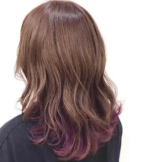 セミロング カラー これた🧸ヘアメ職人 ♡髪質改善♡カラーのヘアスタイル