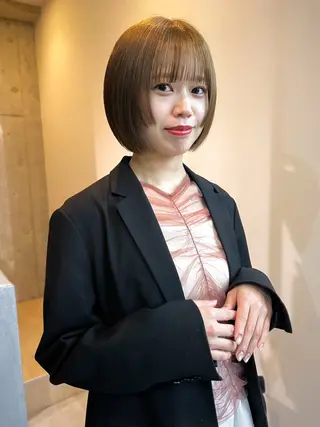 ショート カラー SAKURA omotesando所属・ボブ/似合わせカット /武田悠里のヘアスタイル