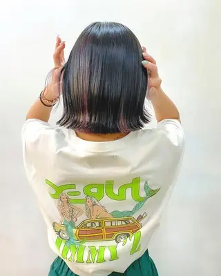 ミディアム パーマ、髪質改善 菊地美月のヘアスタイル