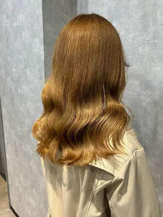 セミロング 最新ケアカラー 髪質改善YUTOのヘアスタイル