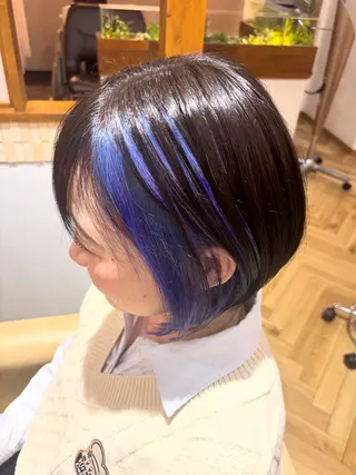 ショート カラー 長山 里咲のヘアスタイル