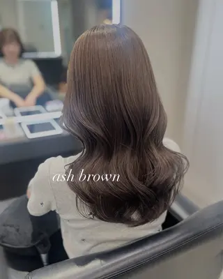 セミロング 髪質改善・水素カラー ARIA（ému）のヘアスタイル