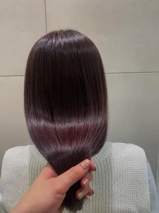 ロング カラー 透明感カラー 天羅のヘアスタイル