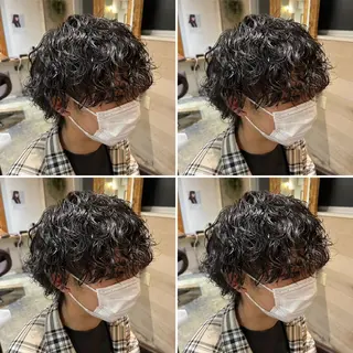 メンズ 👑メンズパーマ特化 店長望月謙二郎👑のヘアスタイル