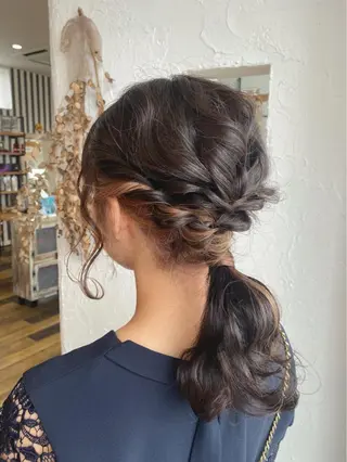 カラー ヘアアレンジ 美容室 ソンリエのヘアスタイル