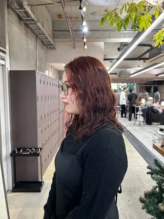 セミロング カラー パーマ maho/ブリーチ なし垢抜けカラー♡のヘアスタイル