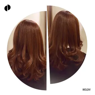 セミロング ロング カラー ✨縮毛矯正✨髪質改善 ナカシマ ユミのヘアスタイル