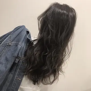 セミロング カラー パーマ ヘアアレンジ 髪質改善 カラー専門店のヘアスタイル