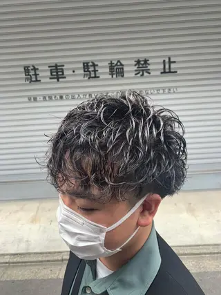 パーマ メンズ 🫧レイヤーカット/ 韓国ヘア🫧白石輝のヘアスタイル