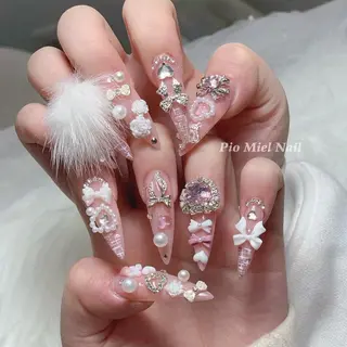 ネイル HANA 長さだしのネイルデザイン